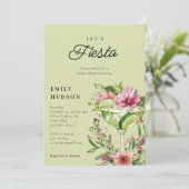 Let's Fiesta マルグリータ フラワー ブライダルシャワー 招待状 (スタンド正面)