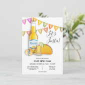 Let's Fiesta 新居 Beer テキーラ ショット タコ パーティー 招待状 (スタンド正面)