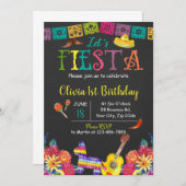 Let's Fiesta 誕生日招待状 招待状 (正面/裏面)