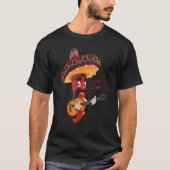 Let's Fiesta 5 De Mayo Viva Mexico Pepper Guitar Tシャツ (正面)