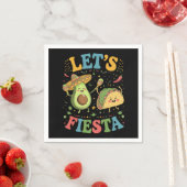 Let'S Fiesta Avocado And Tacos Cinco De Mayo スタンダードカクテルナプキン (インサイチュ)