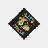 Let'S Fiesta Avocado And Tacos Cinco De Mayo スタンダードカクテルナプキン (角)