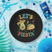 Let'S Fiesta Avocado And Tacos Cinco De Mayo ペーパープレート (パーティー)
