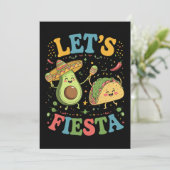 Let'S Fiesta Avocado And Tacos Cinco De Mayo 招待状 (スタンド正面)