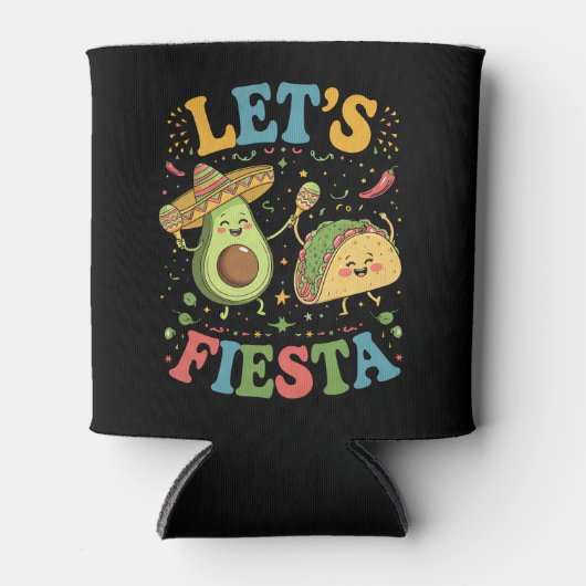 Let'S Fiesta Avocado And Tacos Cinco De Mayo 缶クーラー (正面)