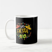 Let'S Fiesta Avocado And Tacos Sombrero Cinco De M コーヒーマグカップ (左)