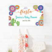 Let's Fiesta Baby shower bannerメキシコ産サボテン 横断幕 (インサイチュ)