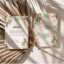 Let's Fiesta Bachelorette Weekend Thank You Card サンキューカード