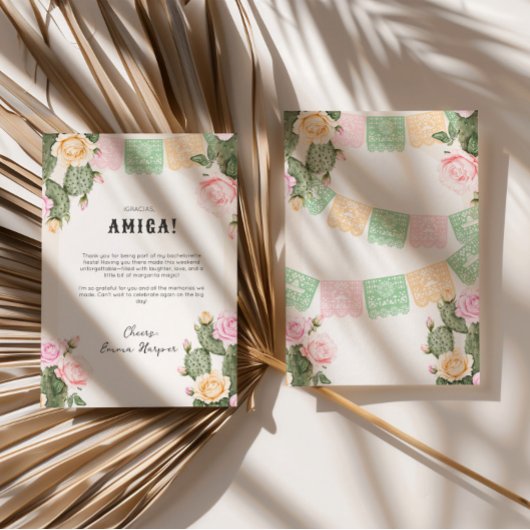 Let's Fiesta Bachelorette Weekend Thank You Card サンキューカード