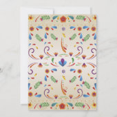 Let's Fiesta Bridal Shower Mexican Floral 招待状 (裏面)