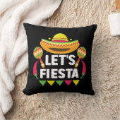 Let's Fiesta Cinco De Mayo，メキシコインスパイア クッション (ブランケット)