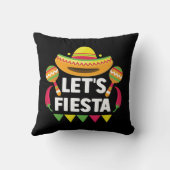 Let's Fiesta Cinco De Mayo，メキシコインスパイア クッション (裏面)