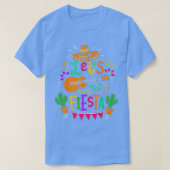 Lets Fiesta Cinco De Mayo Party Meican Guitar Cact Tシャツ (デザイン正面)