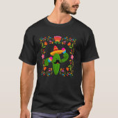 Lets Fiesta Cinco De Mayo with Guitar Cactus Sombr Tシャツ (正面)