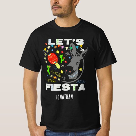 Let's Fiesta colorful party Tシャツ (正面)