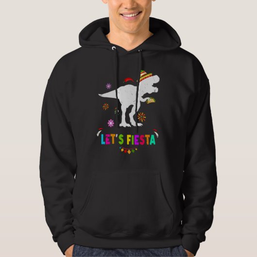 Let's Fiesta DinosaurレックスCinco De Mayo Mexican Pa パーカ (正面)