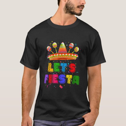 Let's Fiesta Mexican Fiesta Party Tシャツ (正面)