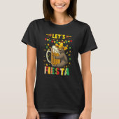 Let's Fiesta Sloth Beer Dringing Cinco De Drinko Tシャツ (正面)
