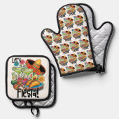 "Let's Fiesta!" Tacos & Margaritas 鍋つかみ&鍋敷きセット (正面/裏面)