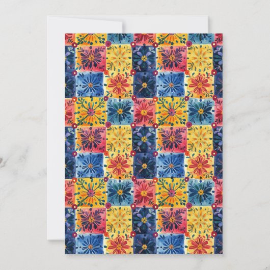 Let's Fiesta Tacos & Tequila Mexican 50th Birthday 招待状 (裏面)