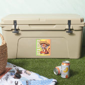 Let's Fiesta - Tiger Cinco de Mayoステッカー シール (クーラー)