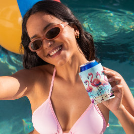 Let's Flamingleビーチパーティー 缶クーラー