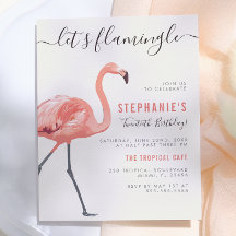 Let's Flamingle | 現代的なフラミンゴの誕生日パーティー