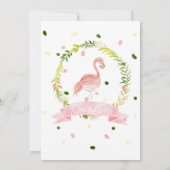 Let's Flamingle 1th Birthday招待状Flamingo 招待状 (裏面)