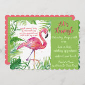 Let's Flamingle - Just Us Girls 案内状 (正面/裏面)