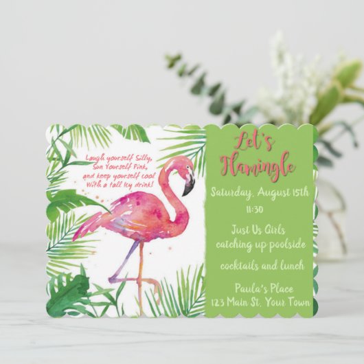 Let's Flamingle - Just Us Girls 案内状 (スタンド正面)