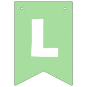 Let's Flamingle Pink Girlトロピカルバースデーパーティー バンティングフラッグ (第2の旗)