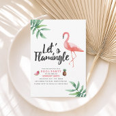 Let's Flamingle Pool Party Invitation 招待状
