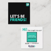 Let's Friends スクエア名刺 (正面/裏面)