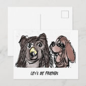 Let's Friends ポストカード (正面/裏面)