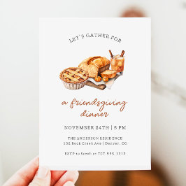 Let's Gather for Friendsgiving Dinner 招待状