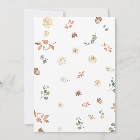 Let's Gather Pumpkin Dinner Thanksgiving 招待状 (裏面)