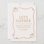 Let's Gather Vintage Invitation 招待状 (正面)