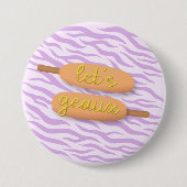 Let's Geaux Corndog Pin - LSU Game Day 缶バッジ (正面)