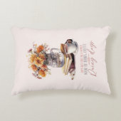 Let's Get – ブッ失ったク、コーヒー、雨素朴 アクセントクッション (正面)