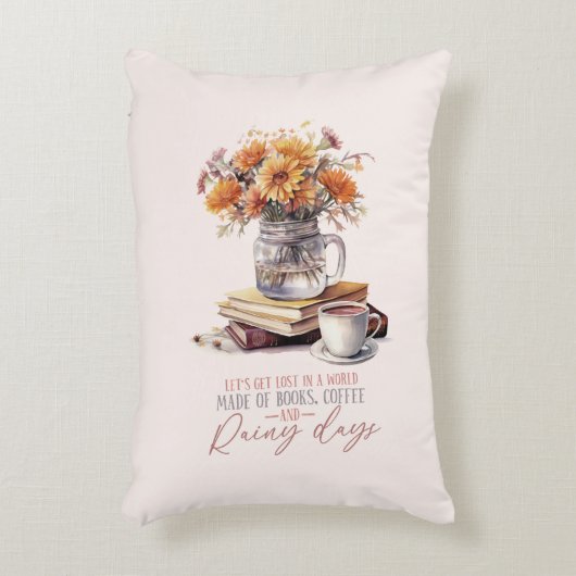 Let's Get – ブッ失ったク、コーヒー、雨素朴 アクセントクッション (正面(垂直))