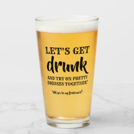 Let's Get 飲 - Bridesmaid おもしろい Proposal タンブラーグラス