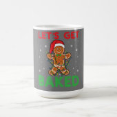 Let's Get Baked Gingerbread Christmas Cookie Bakin コーヒーマグカップ (中央)