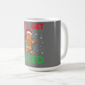 Let's Get Baked Gingerbread Christmas Cookie Bakin コーヒーマグカップ (正面右)
