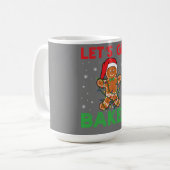 Let's Get Baked Gingerbread Christmas Cookie Bakin コーヒーマグカップ (正面左)