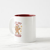 Let's Get Baked - Gingerbread Man Two-Tone Mug ツートーンマグカップ (正面左)