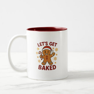 Let's Get Baked - Gingerbread Man Two-Tone Mug ツートーンマグカップ