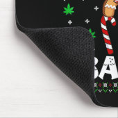 Let's Get Baked Gingerbread Man Weed Funny Christm マウスパッド (コーナー)