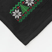 Lets Get Baked Ugly Sweater Weed Christmas Xmas  フリースブランケット (角)