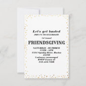 Let's Get Basted | 友人感謝祭のご招待 招待状 (正面)