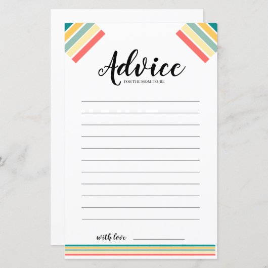 Let's Get Beachy Baby Showerアドバイス (正面/裏面)